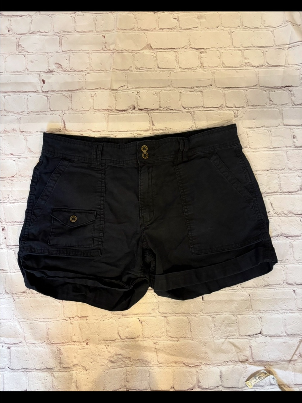 Time and Tru Black Utility Cargo Shorts